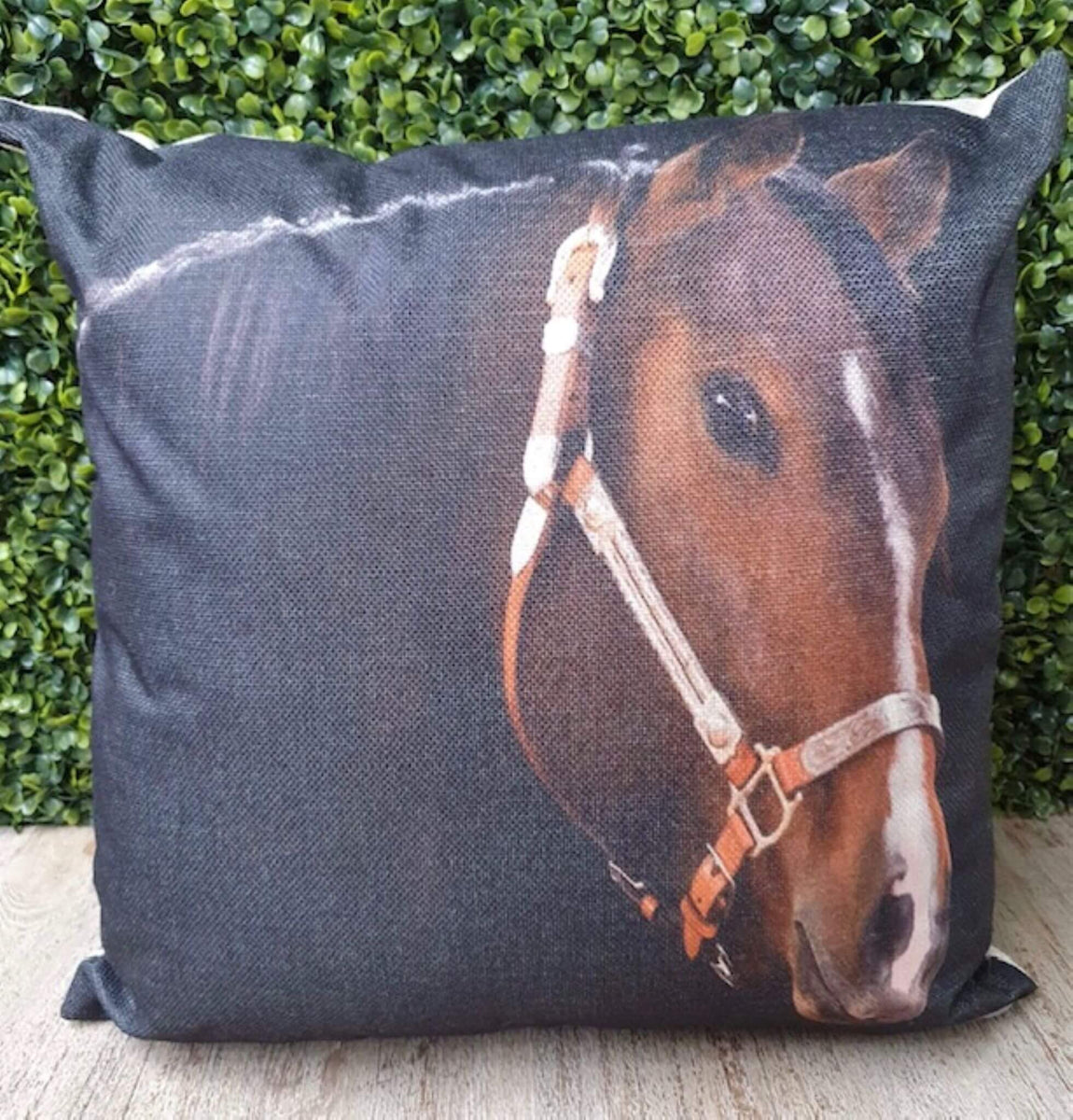 LARGE SQUARE CUSHION WILD HORSES