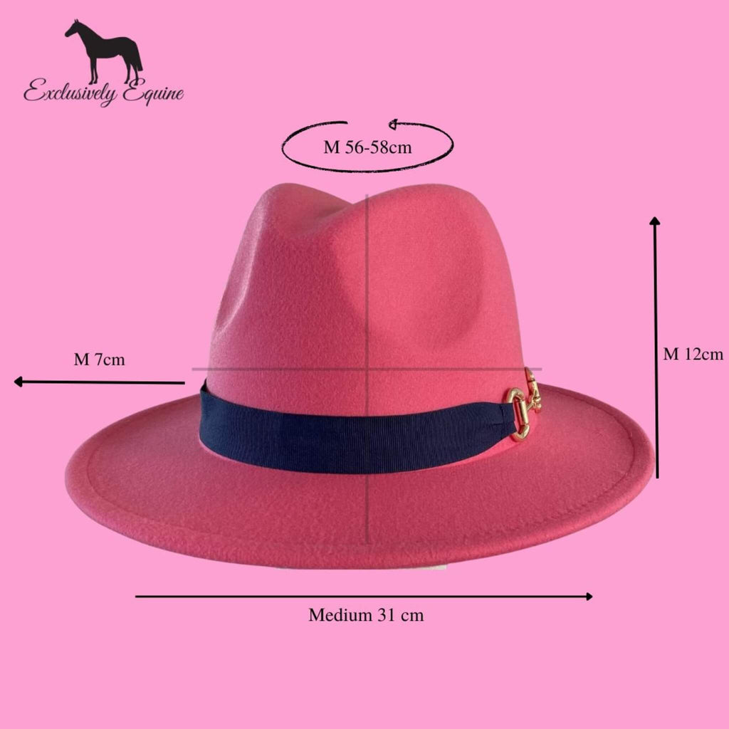 Camel Panama Hat Snaffle Bit Band - Medium