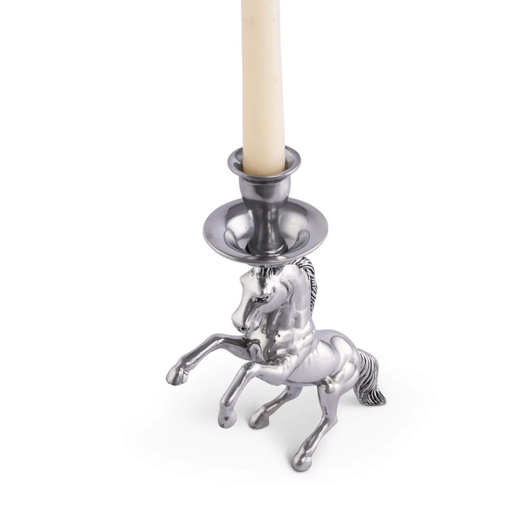 Rearing Horse Candle Stick Holder