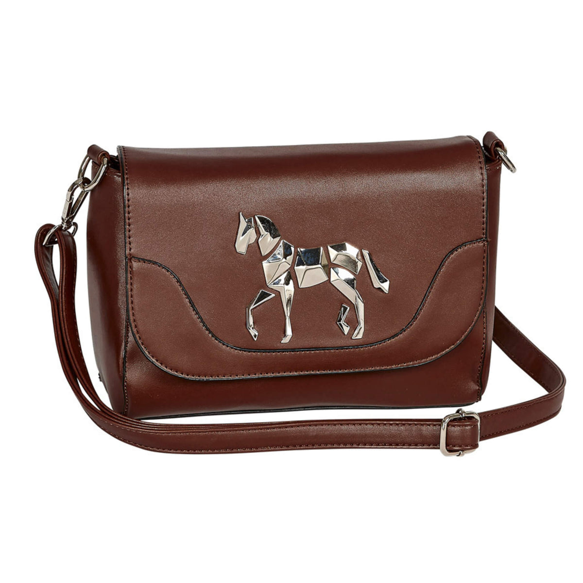 Silver Horse Handbag - Brown – Exclusively Equine