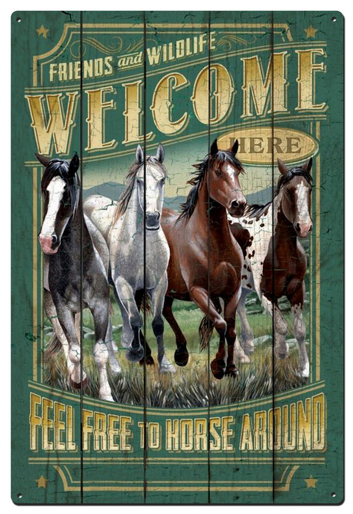 Welcome Tin Sign