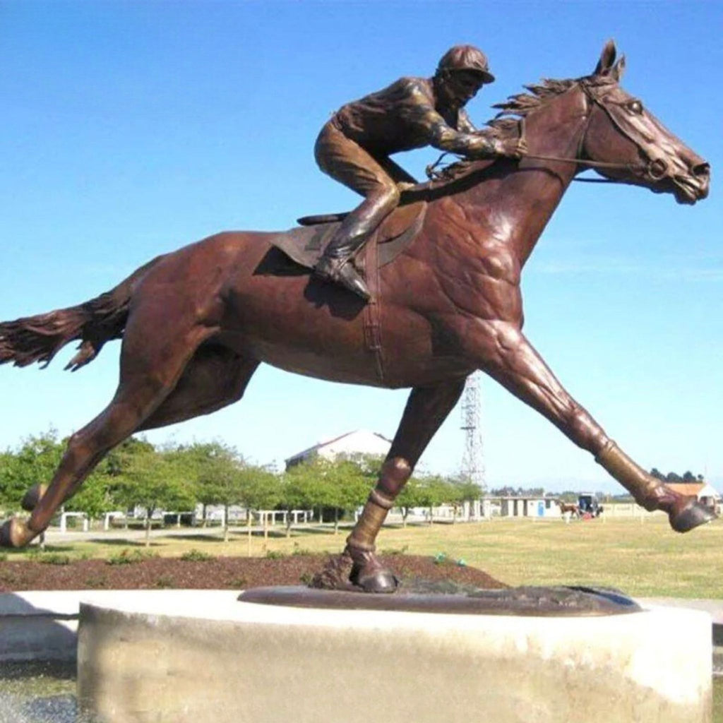 Bronze Race Horse Statues