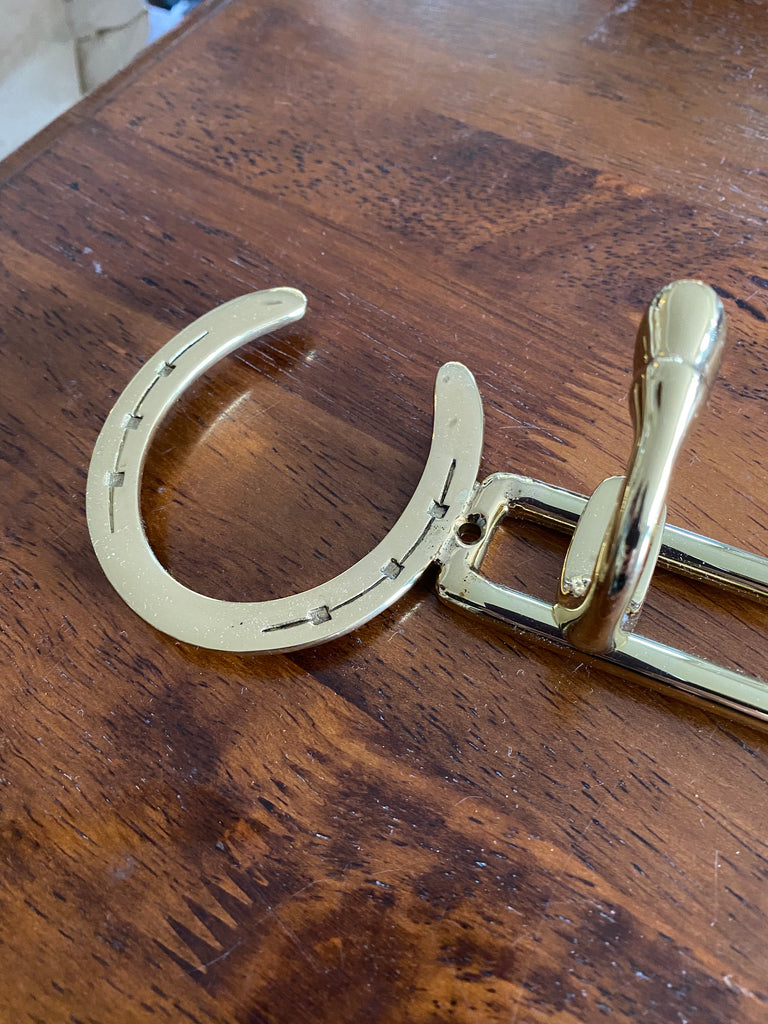 Brass Horse Shoe Hooks