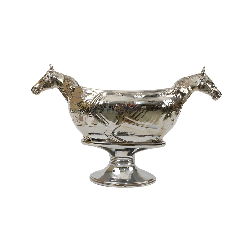 2 Horse Heads Serving Bowl