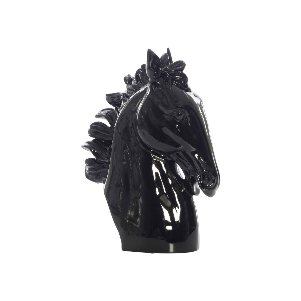 Black Gloss Horse Head