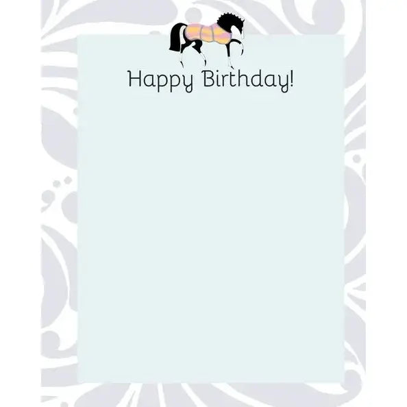 Black Horse Birthday Card