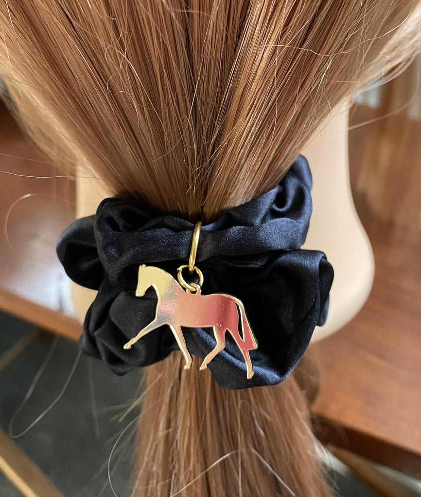 Black Horse Scrunchie