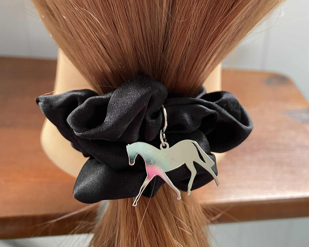 Black Horse Scrunchie