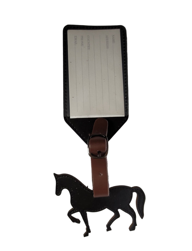 Black Horse Luggage Tag