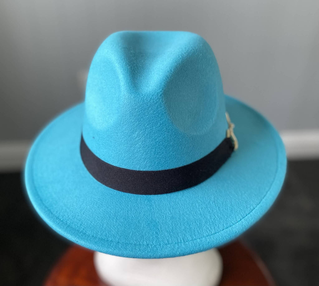 Blue Panama Hat - Snaffle Bit Band