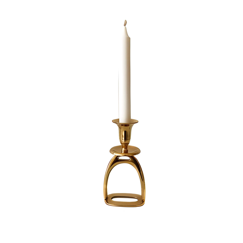 Brass Stirrup Candle Holder