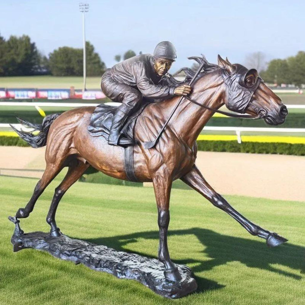 Bronze Race Horse Statues