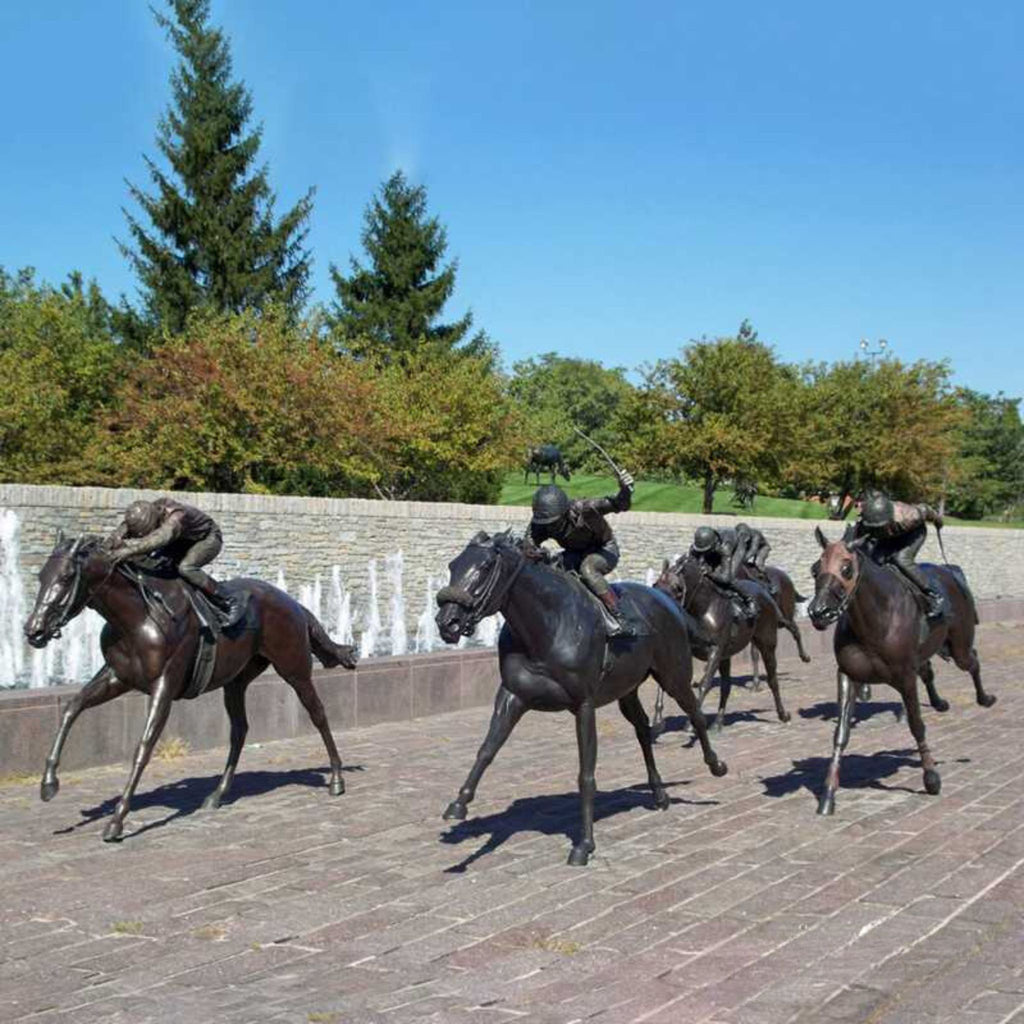 Bronze Race Horse Statues