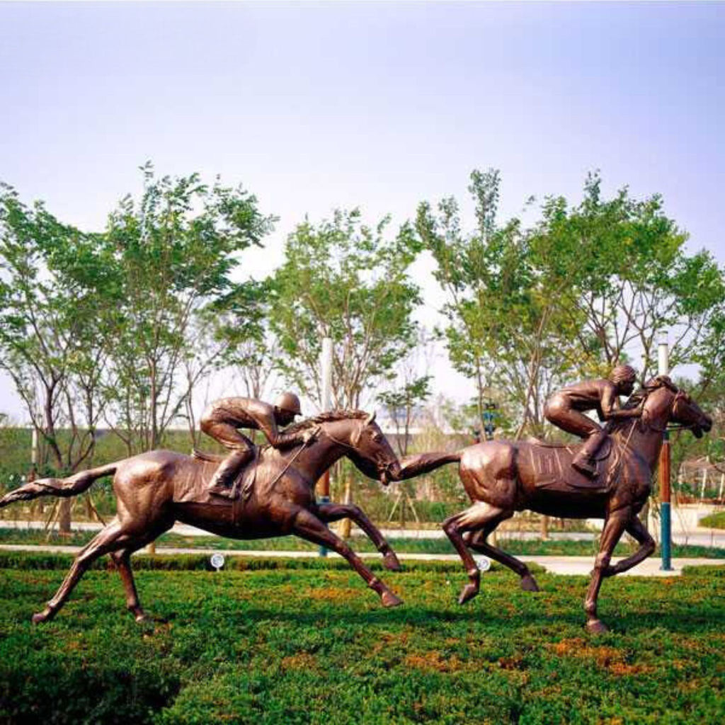 Bronze Race Horse Statues