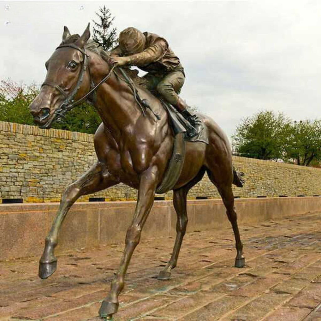 Bronze Race Horse Statues