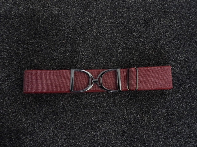 Burgundy Sparkle Stirrup  Belt