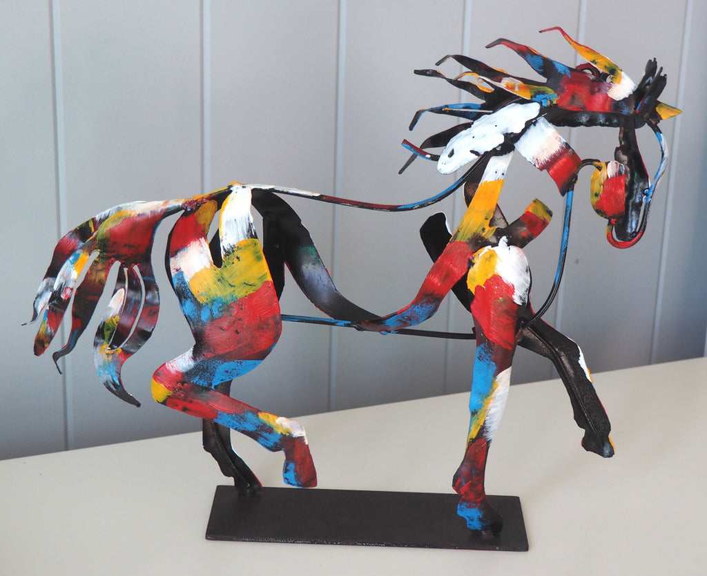 Cantering Horse Sculpture