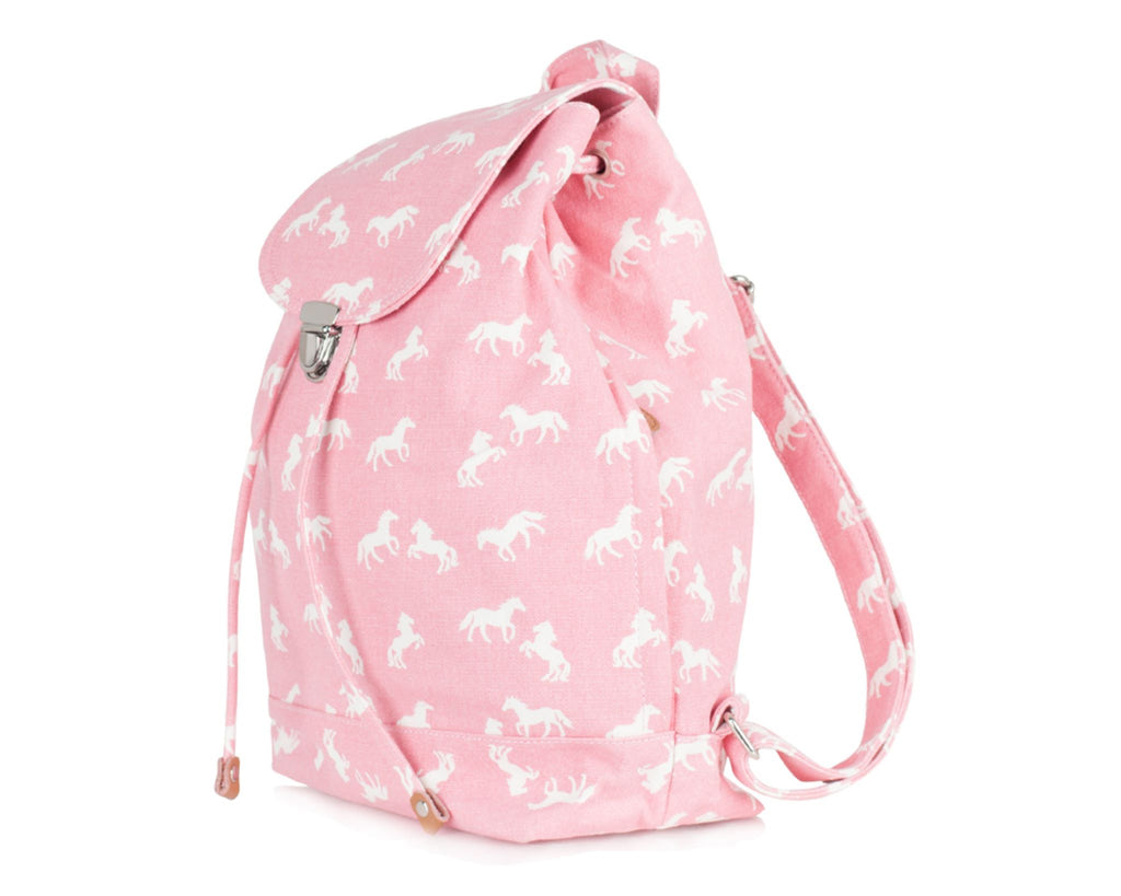 Pink Horse Canvas Back Pack