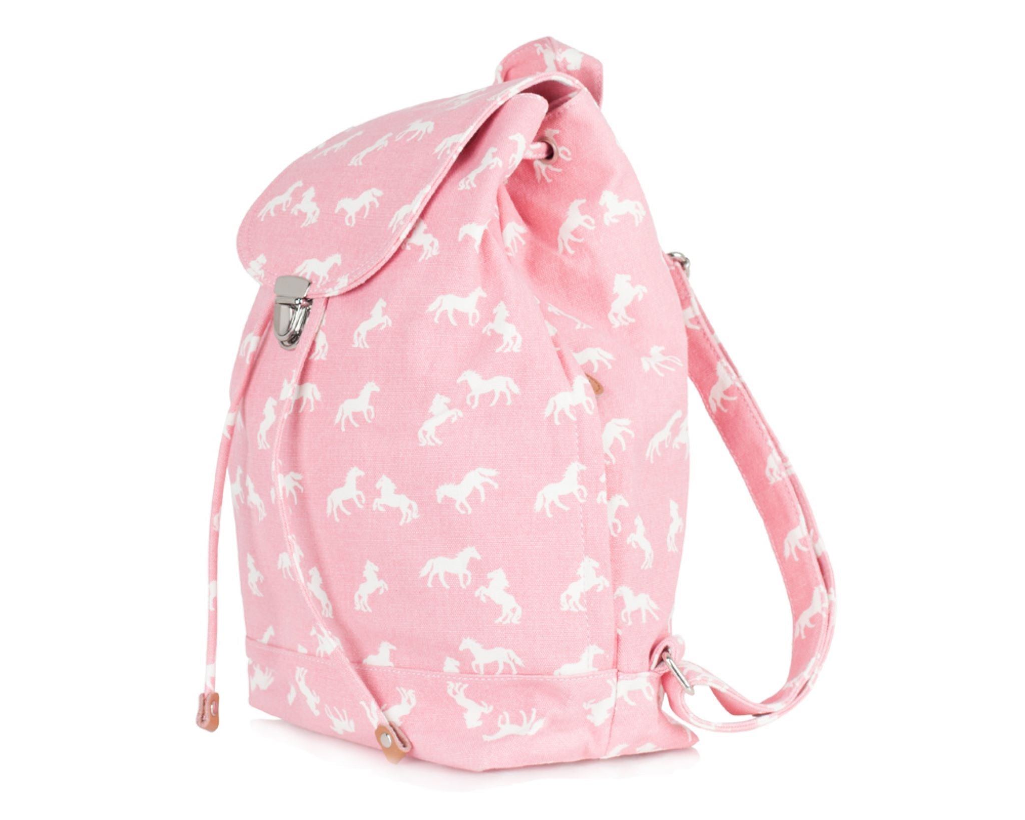 Pink Horse Canvas Back Pack – Exclusively Equine