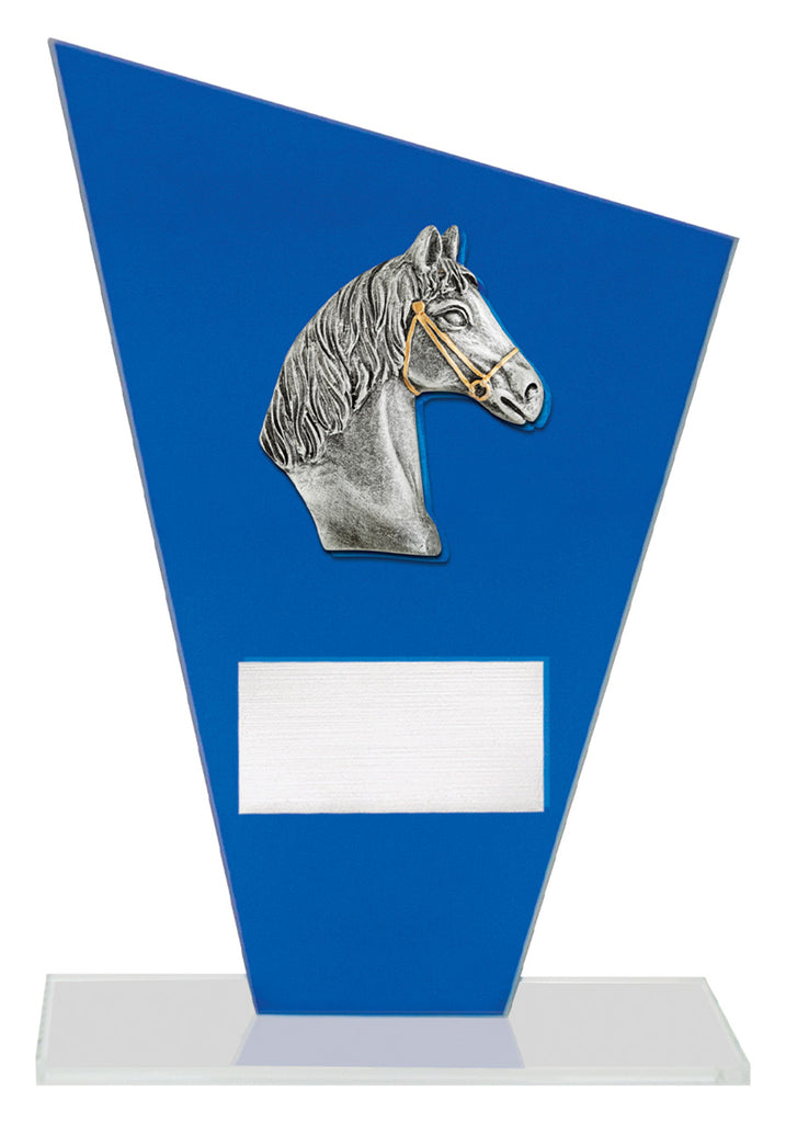 Cobalt Glass Horse