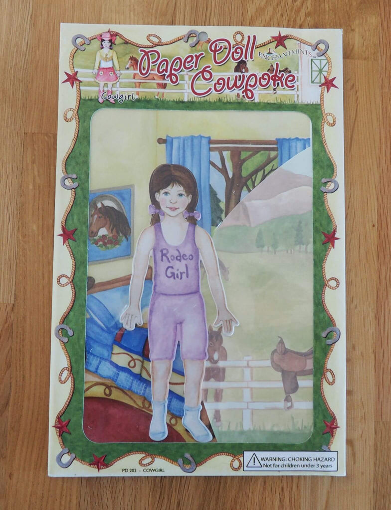 Cow Girl Paper Doll CowPoke