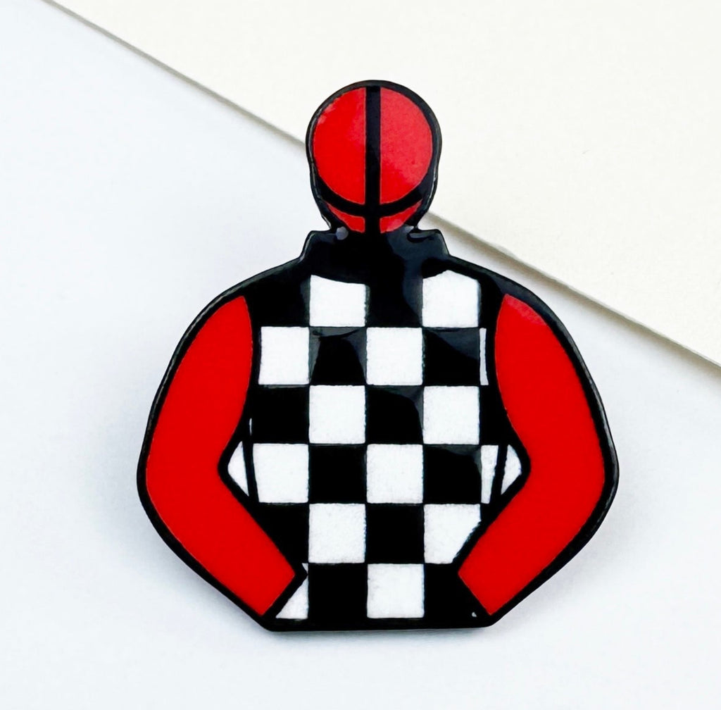 Pin Photo Race Custom Racing Colours Lapel Pin – Exclusively Equine