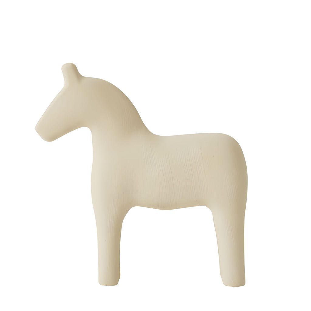 Dala Horse Statue - Cream