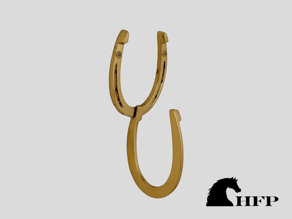 Double Brass Horseshoe Bridle Holder