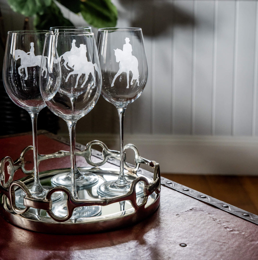 Dressage Series Wine Glasses