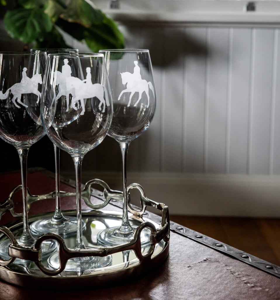 Dressage Series Wine Glasses