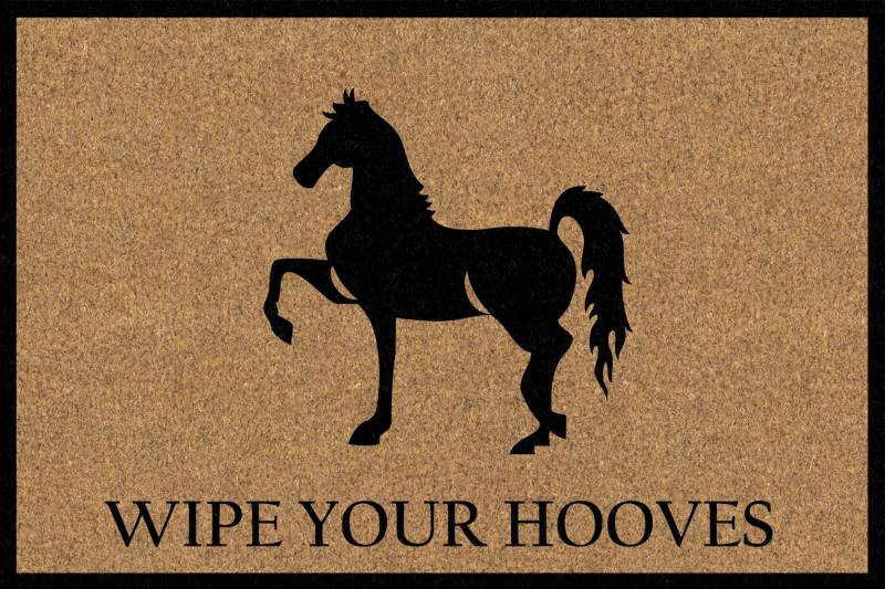 Wipe Your Hooves Door Mat