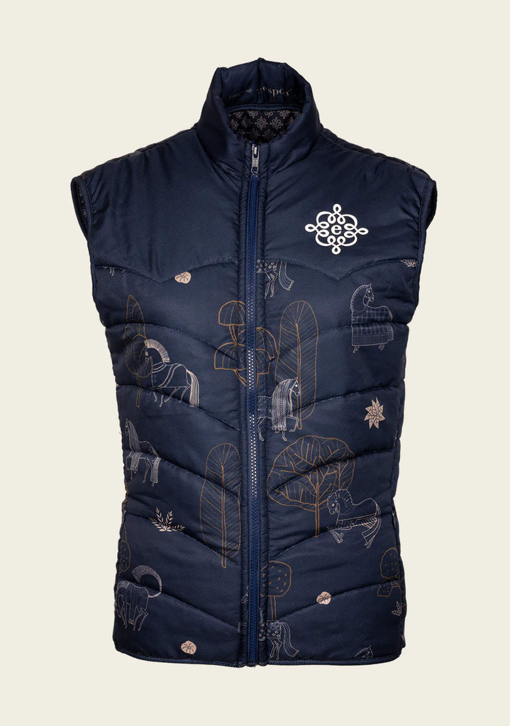 Espoir Navy Magic Sleeveless Puffer Vest