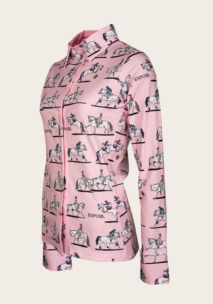 Espoir Pink United  Button Shirt