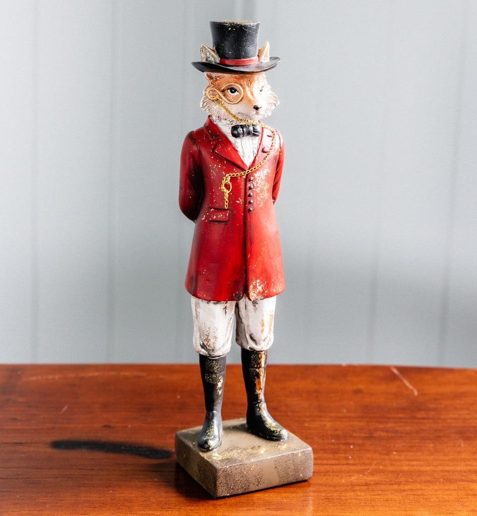 Dapper Hunting Fox Statue