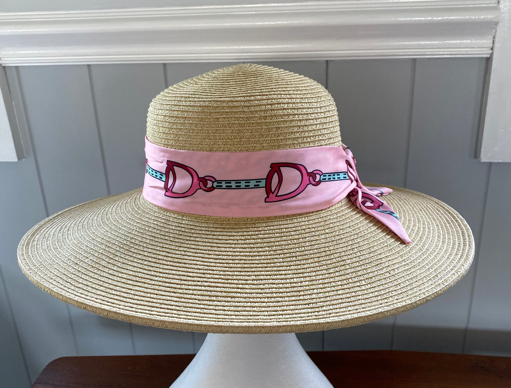 Pink Stirrups Summer Hat