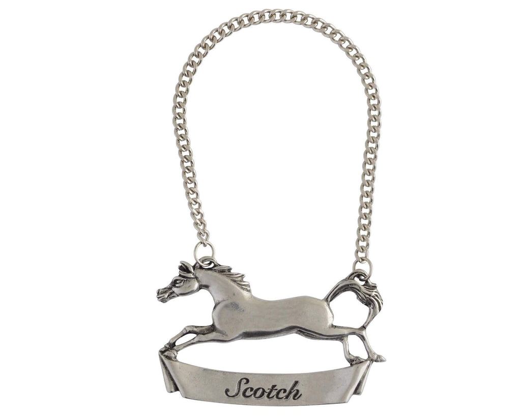 Galloping Horse Decanter Tags