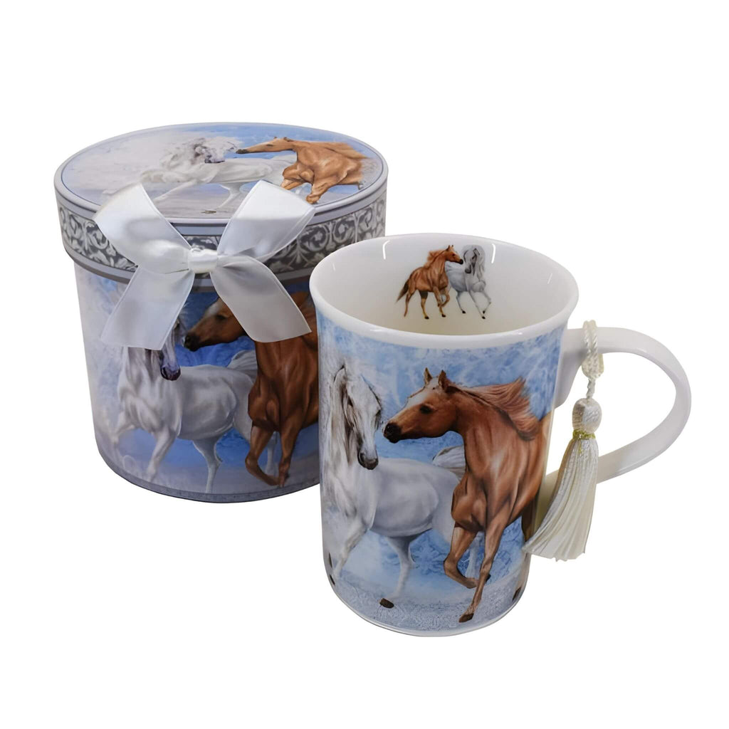 Gift Boxed 2 Horses Mug