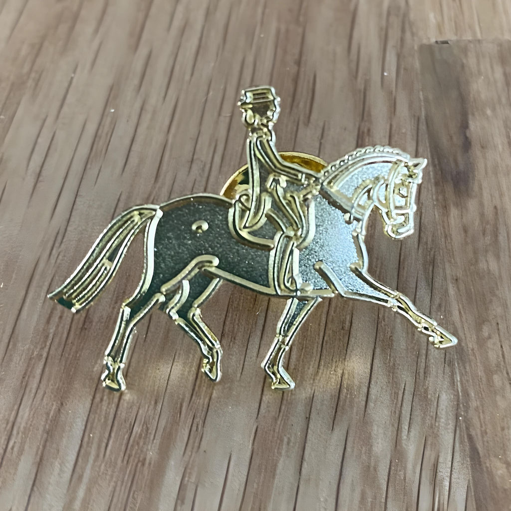 Gold Dressage Lapel Pin