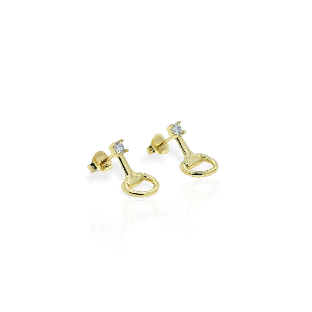 Gold Snaffle Earring