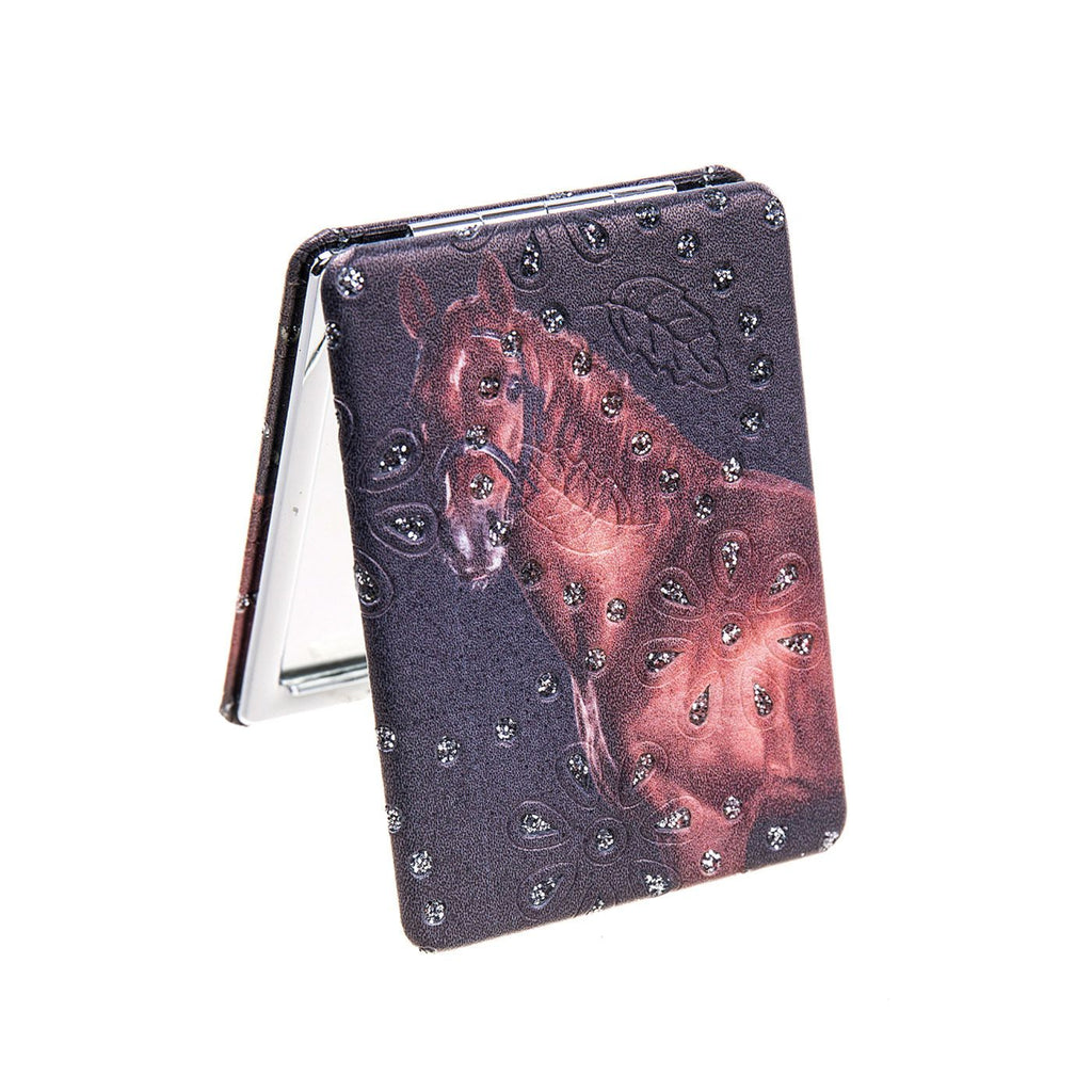 Handsome Chestnut Compact Mirror