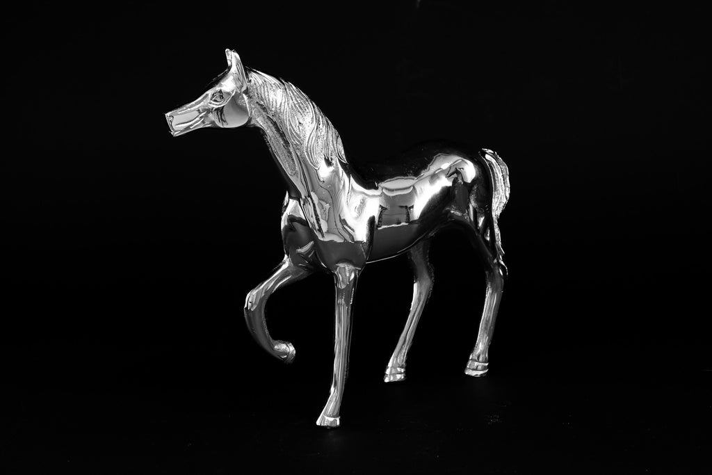 Silver Horse Statue