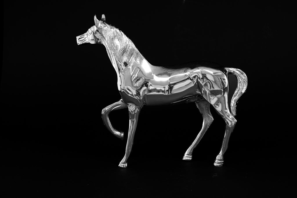 Silver Horse Statue