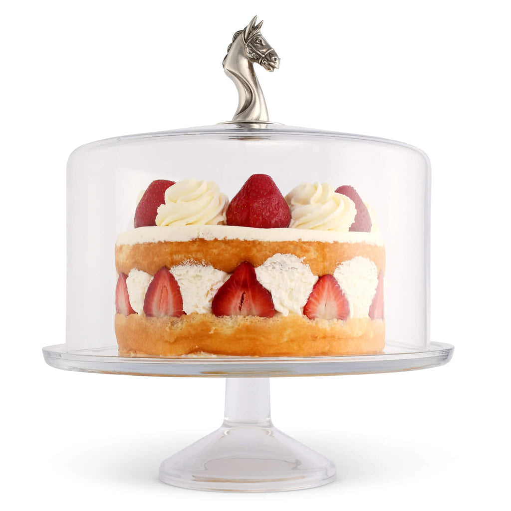 Horse Glass Cake Stand