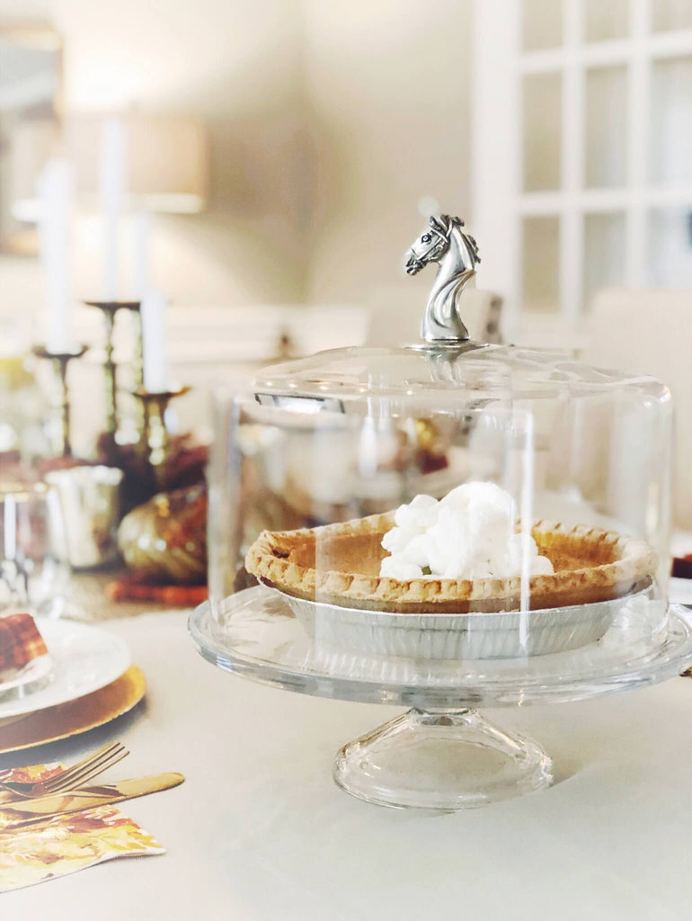 Horse Glass Cake Stand