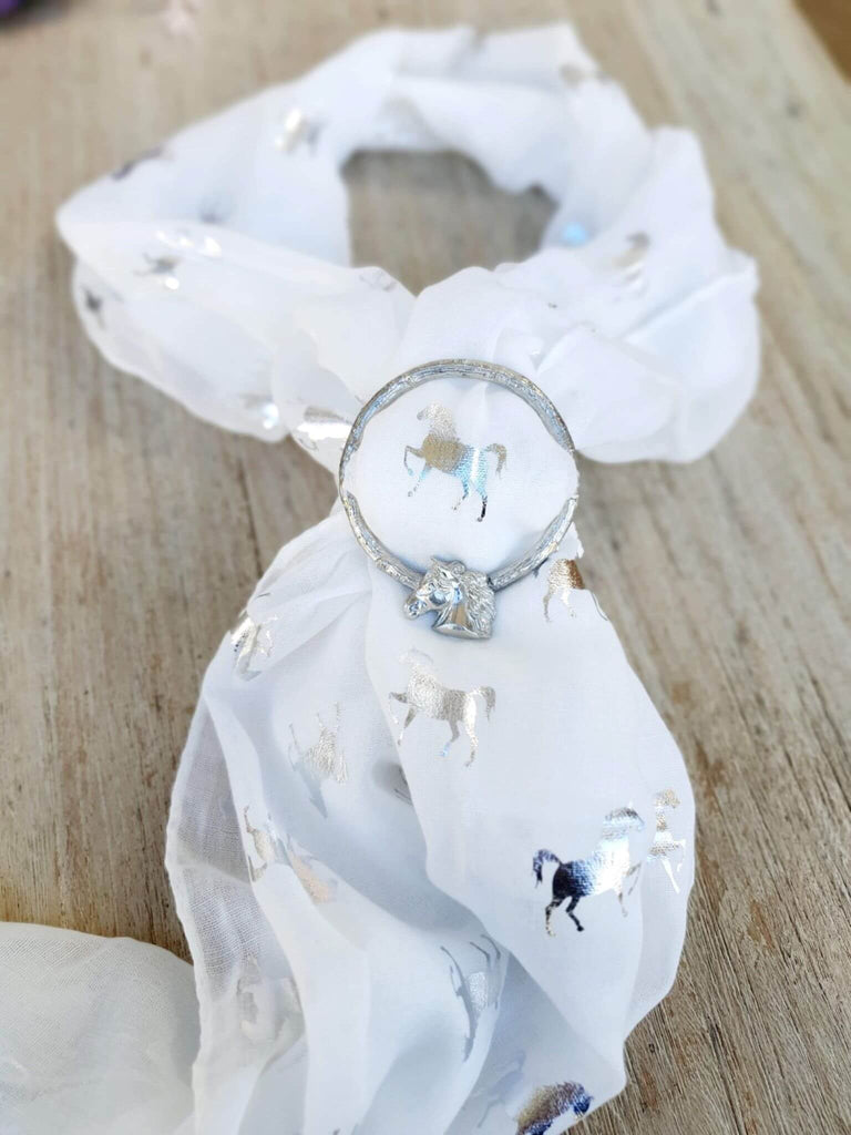 Horse Head  Scarf Ring