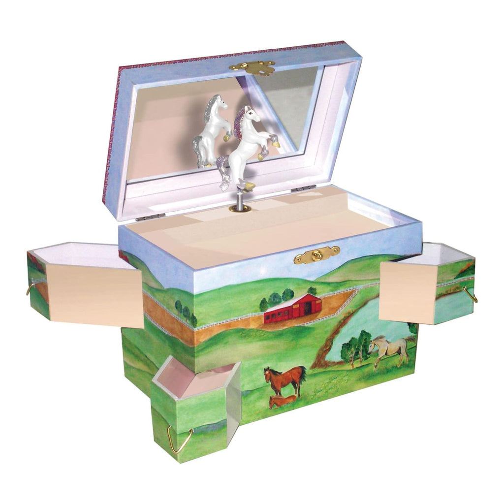 Horse Hideaway Music Box