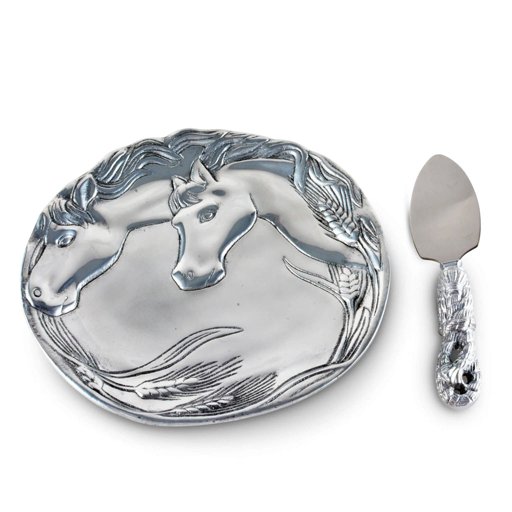 Horse Plate with Server