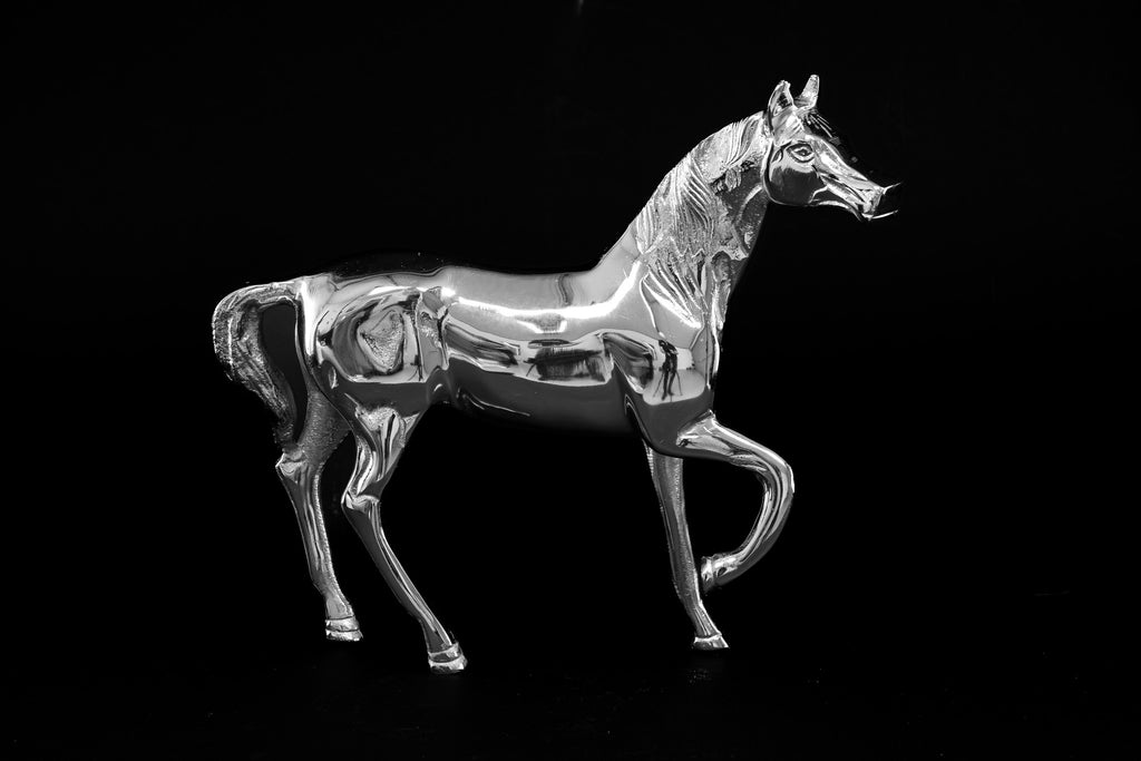 Silver Horse Statue