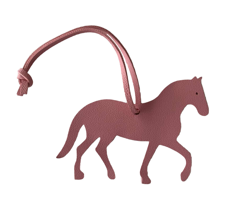 Horse Bag Tag - Pale Pink
