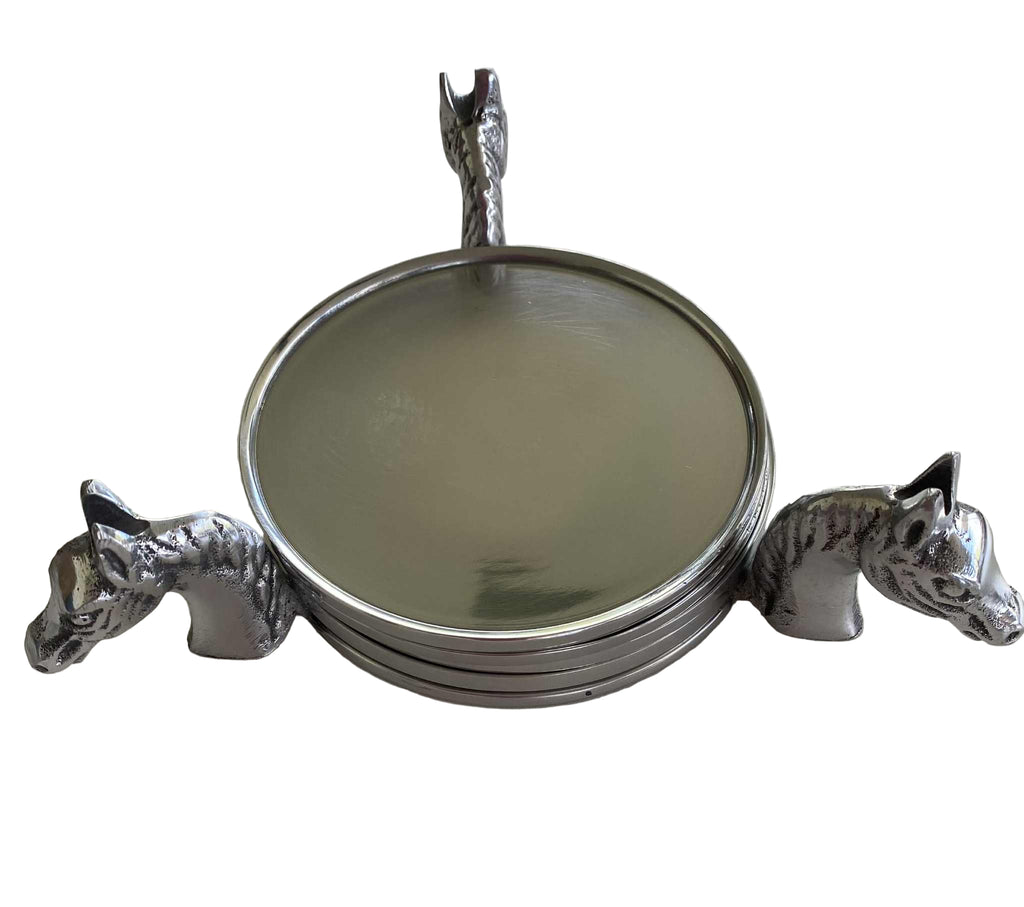 Horse Head Coaster Set